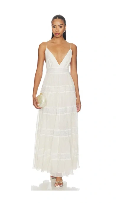 Ronny Kobo Rune Dress In White