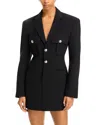 Ronny Kobo Samantha Blazer Dress In Jet Black