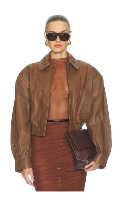 Ronny Kobo Samson Jacket In Brown