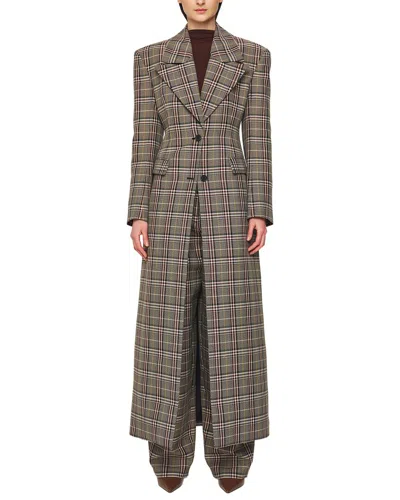 Ronny Kobo Sandrine Coat In Brown Multi