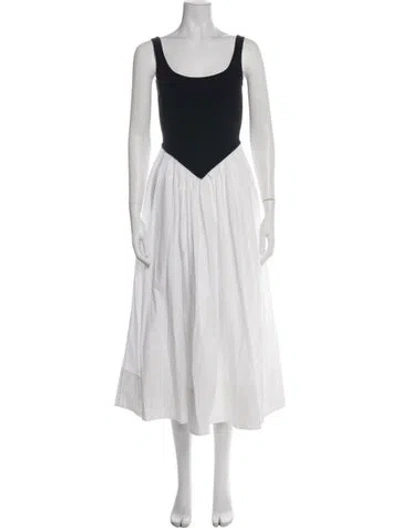 Pre-owned Ronny Kobo Scoop Neck Long Dress In Green