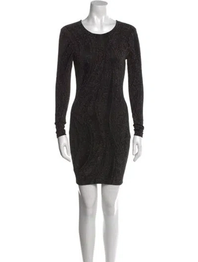 Pre-owned Ronny Kobo Scoop Neck Mini Dress In Multi