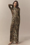 Ronny Kobo Scorpio Ruched Jersey Maxi Dress In Multi