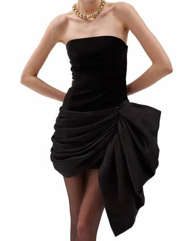 Ronny Kobo Seb Strapless Mini Dress In Black