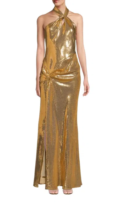 Ronny Kobo Selina Dress In Gold