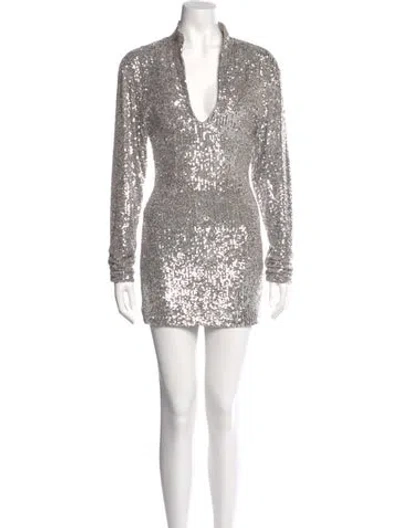 Pre-owned Ronny Kobo Sequin Mini Dress
