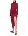 Ronny Kobo Sera Dress In Red
