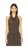 Ronny Kobo Sheena Bodysuit In Brown
