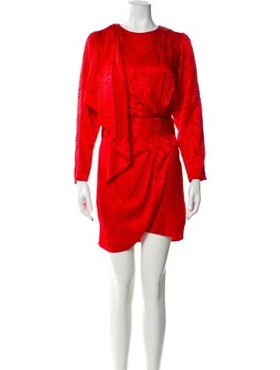 Pre-owned Ronny Kobo Silk Mini Dress In Pink