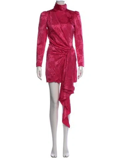 Pre-owned Ronny Kobo Silk Mini Dress In Pink