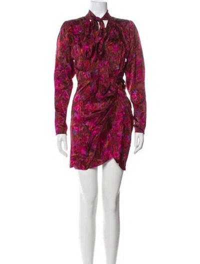 Pre-owned Ronny Kobo Silk Mini Dress W/ Tags In Pink