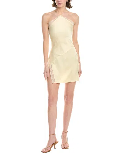 Ronny Kobo Sivan Mini Dress In Yellow