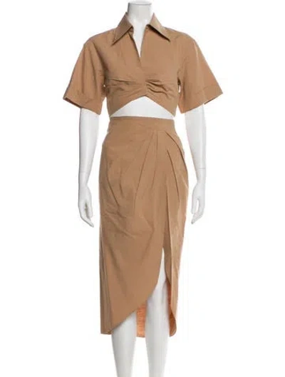 Pre-owned Ronny Kobo Skirt Set In Neutral
