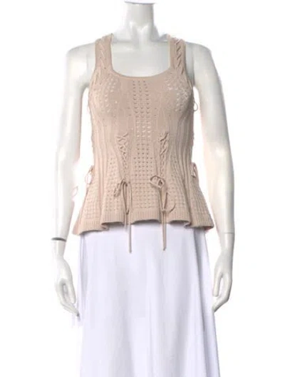 Pre-owned Ronny Kobo Square Neckline Sweater In Pink