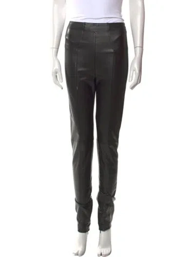 Pre-owned Ronny Kobo Straight Leg Pants In Black