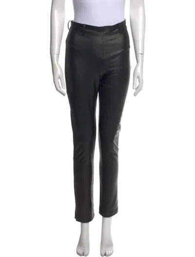 Pre-owned Ronny Kobo Straight Leg Pants In Black