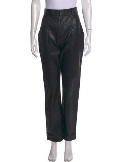 Pre-owned Ronny Kobo Straight Leg Pants In Black