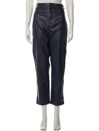 Pre-owned Ronny Kobo Straight Leg Pants In Blue