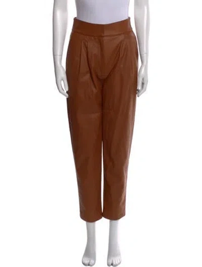 Pre-owned Ronny Kobo Straight Leg Pants In Brown
