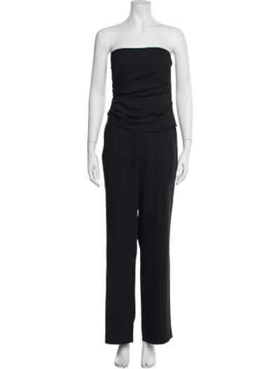 Pre-owned Ronny Kobo Strapless Jumpsuit In Black