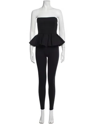 Pre-owned Ronny Kobo Strapless Jumpsuit In Black