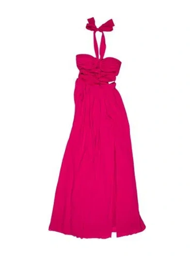 Pre-owned Ronny Kobo Strapless Long Dress In Pink