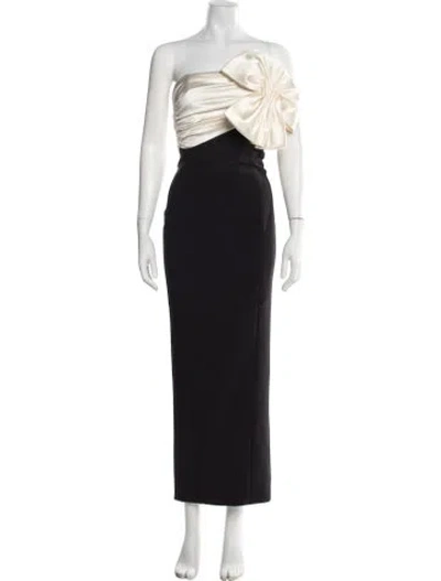 Pre-owned Ronny Kobo Strapless Long Dress W/ Tags In Black