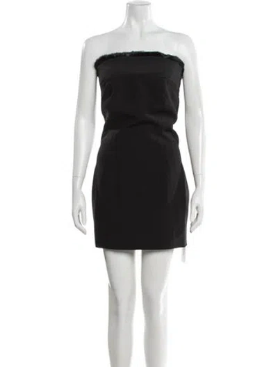 Pre-owned Ronny Kobo Strapless Mini Dress W/ Tags In Gray
