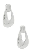 Ronny Kobo Striated Door Knocker Earring