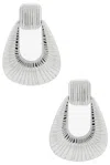 Ronny Kobo Striated Door Knocker Earring