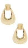 Ronny Kobo Striated Door Knocker Earring