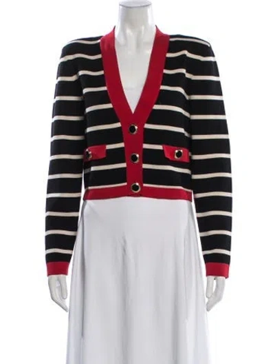 Pre-owned Ronny Kobo Striped Evening Jacket In Black