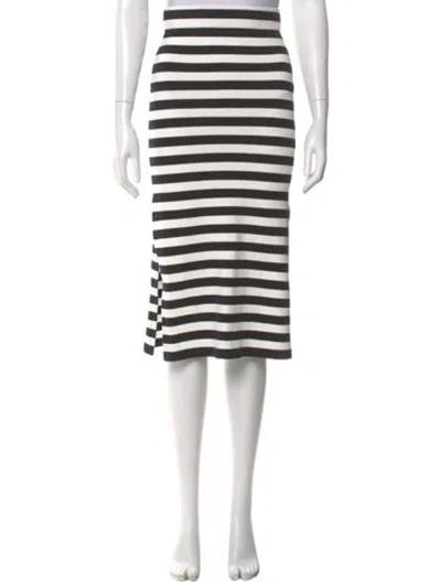 Pre-owned Ronny Kobo Striped Knee-length Skirt In Multi