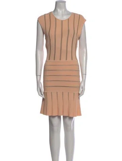Pre-owned Ronny Kobo Striped Mini Dress In Multi
