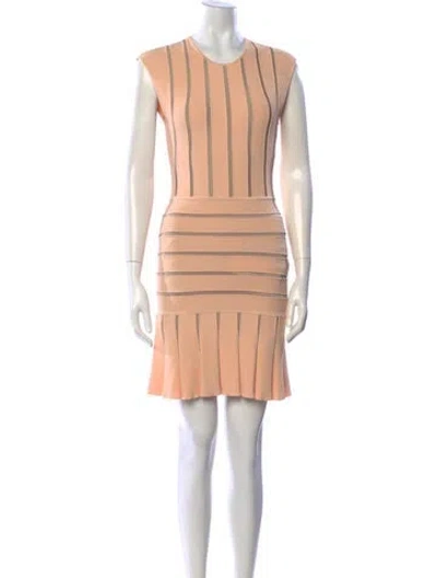 Pre-owned Ronny Kobo Striped Mini Dress In Multi