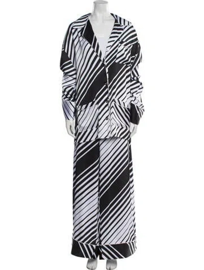 Pre-owned Ronny Kobo Striped Pant Set In Multi