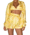 Ronny Kobo Sunrise Swirl Pella Top In Yellow In Yellow