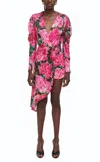 RONNY KOBO TALON DRESS IN PINK MULTI