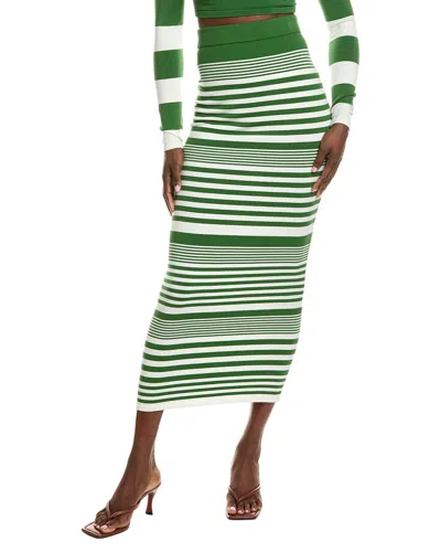 Ronny Kobo Tamika Knit Skirt In Green