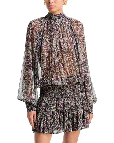 Ronny Kobo Tonchi Blouson Mini Dress In Multi