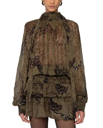 Ronny Kobo Tonchi Dress In Green