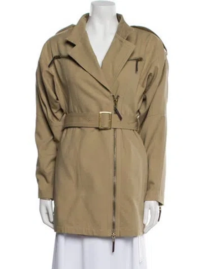 Pre-owned Ronny Kobo Trench Coat In Neutral