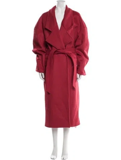 Pre-owned Ronny Kobo Trench Coat In Red