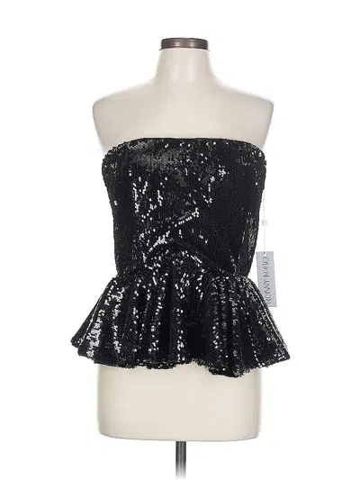 Pre-owned Ronny Kobo Tube Top Black Strapless Neckline Tops