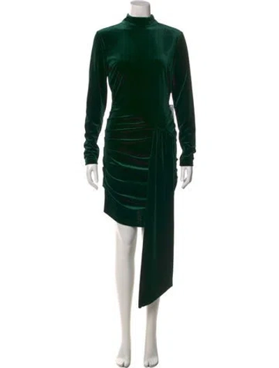 Pre-owned Ronny Kobo Turtleneck Knee-length Dress W/ Tags In Green