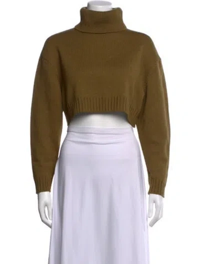 Pre-owned Ronny Kobo Turtleneck Sweater In Green