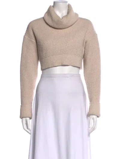 Pre-owned Ronny Kobo Turtleneck Sweater In Neutral