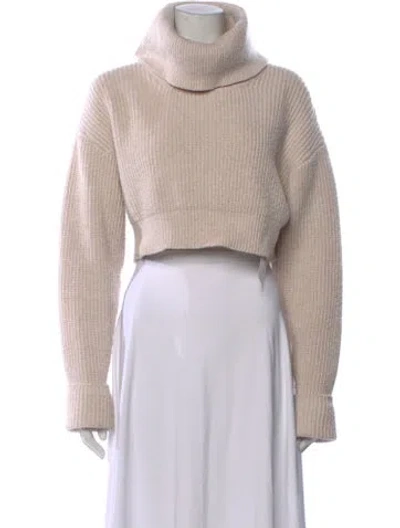 Pre-owned Ronny Kobo Turtleneck Sweater In Neutral