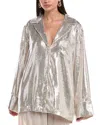 Ronny Kobo Valentina Sequin Blazer In Metallic