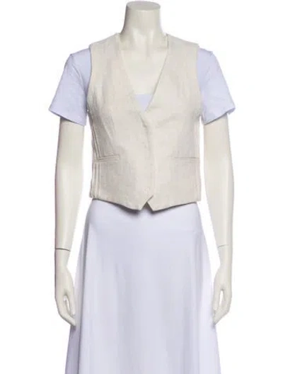 Pre-owned Ronny Kobo Vest In Neutral